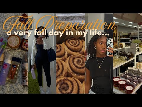 A COZY FALL VLOG 🍂🎃 prep with me, decor shopping at Target, hygiene shopping & baking