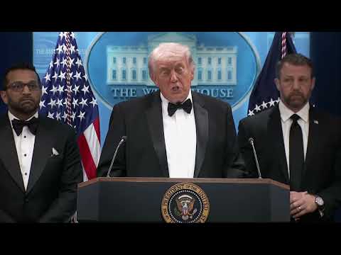 トランプ米大統領が記者会見　容疑者に撃たれたシークレットサービス職員は「とても良い防弾ベストを着ていて無事」