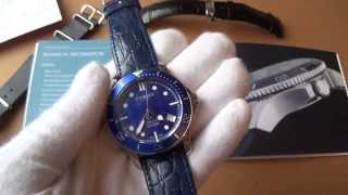 Christopher Ward C61 Trident Pro In Blue Diver Watch Review
