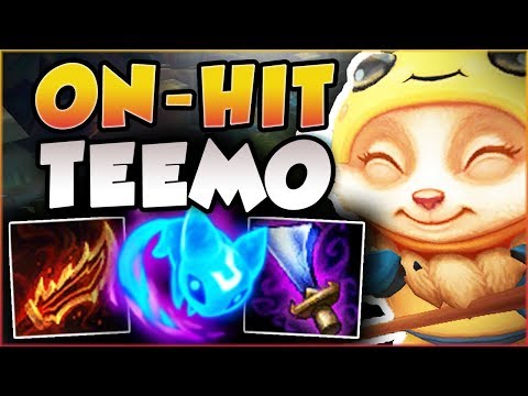 STOP PLAYING TEEMO WRONG! ON-HIT TEEMO IS ACTUALLY BUSTED! TEEMO TOP GAMEPLAY! - League of Legends