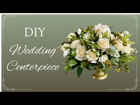 DIY Wedding Decor, Sustainable Artificial  Centerpiece | Elegant Floral Arrangement, Floral Design