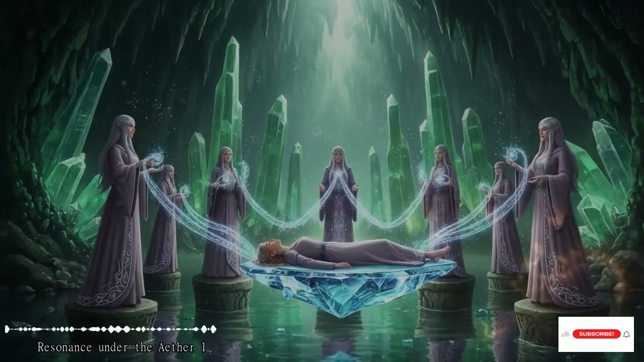 Celestial Currents Weaving Sacred Frequencies For Gentle Chakra Awakening And Timeless Cosmic Grace