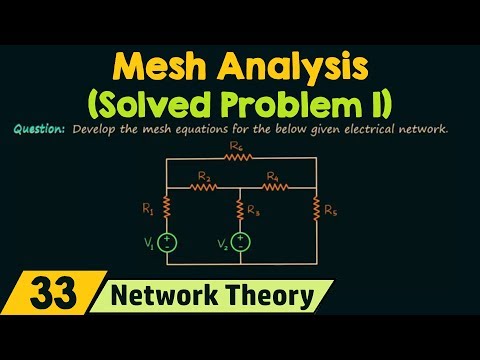 Mesh Analysis Solved Problem 1