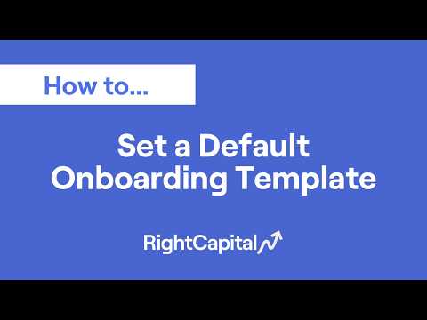 Set a Default Onboarding Template (1:28)