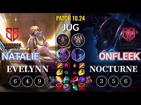 SB Natalie Evelynn vs SB OnFleek Nocturne Jungle - KR Patch 10.24