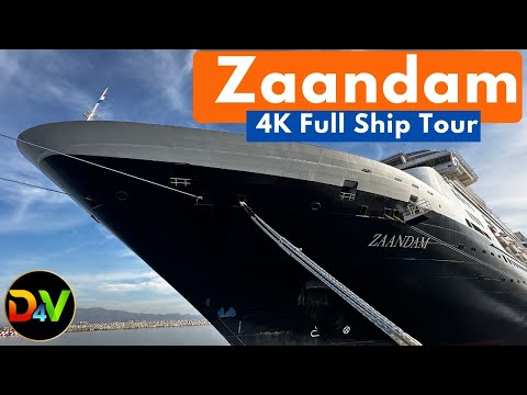 Holland America's Zaandam Deck-by-Deck Ship Tour and Review   4K