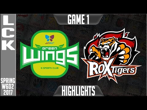 Jin Air Greenwings vs ROX Tigers Highlights Game 1 - LCK Week 6 Day 2 Spring 2017 - JAG vs ROX G1