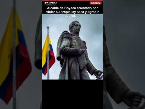 Alcalde de Boyacá arrestado por violar su propia ley seca y agredir policías #Shorts