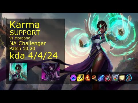 Karma Support & Samira vs Morgana & Caitlyn - NA Challenger 4/4/24 Patch 10.20 Gameplay