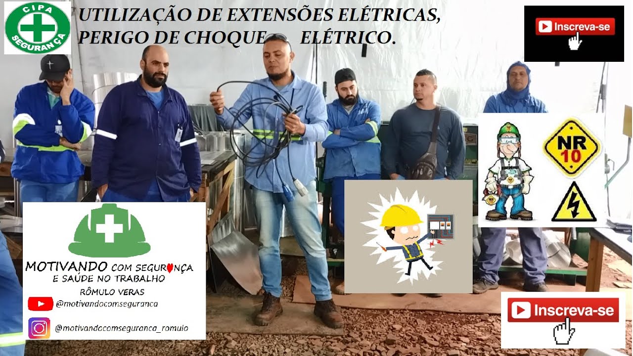 DDS/Palestra motivacional sobre: NR 10, referente a cabos elétricos utilização segura (Rômulo Veras)