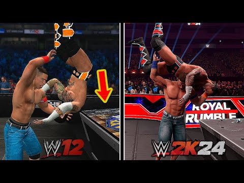 WWE 12 Vs. WWE 2K24 (Epic Finishers Comparison) !!!