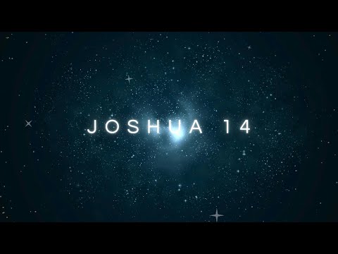 Joshua 14 begins distribution of the land of Canaan to tribes that had not received an inheritance