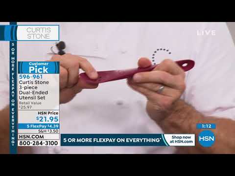 Curtis Stone 3piece DualEnded Utensil Set