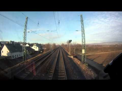 Führerstandsmitfahrt linke Rheinstrecke