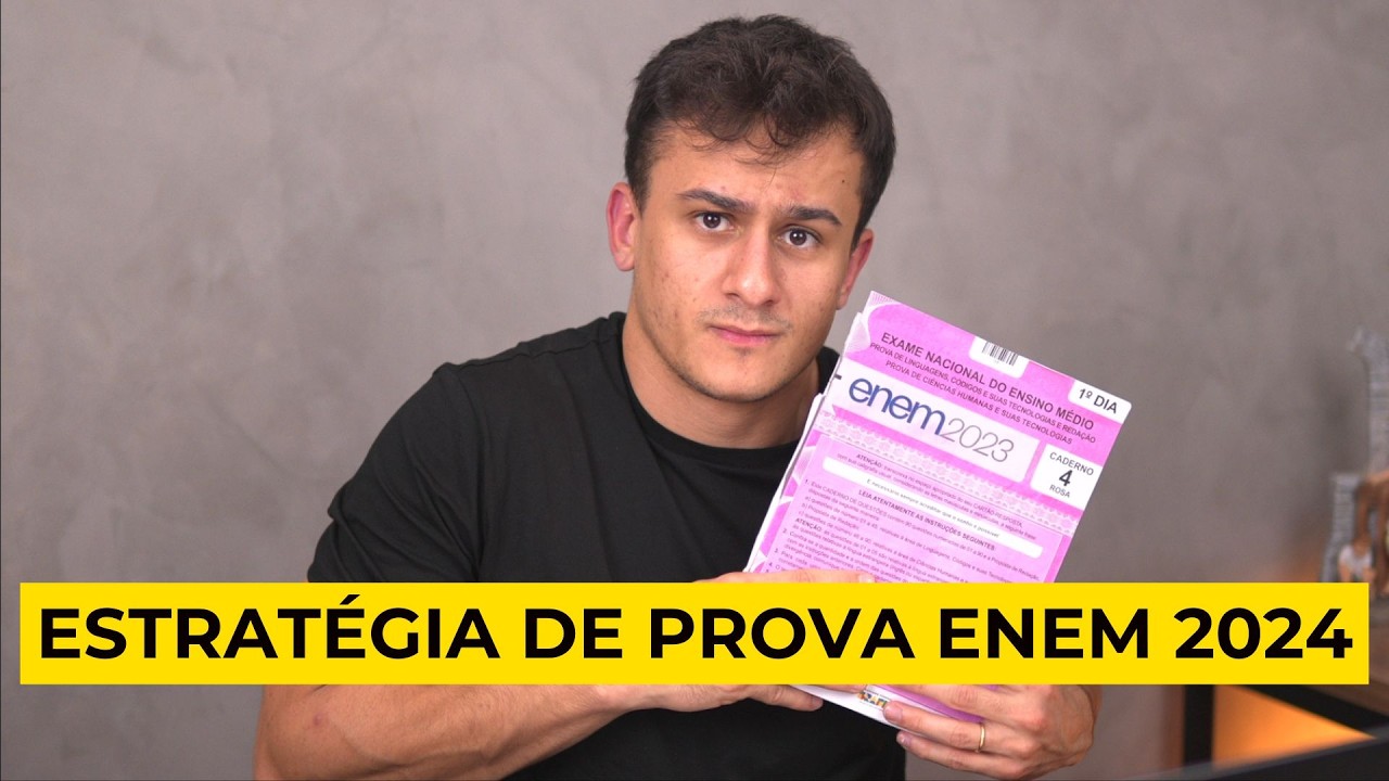 Três conselhos SÓLIDOS de ESTRATÉGIA DE PROVA pro PRIMEIRO DIA DO ENEM 2024 (ISSO MUDA SEU JOGO)