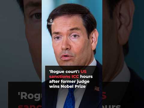 ‘Rogue court’: US sanctions ICC hours after ex-judge wins Nobel Prize | #ajshorts