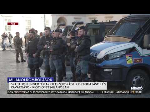 Zavargások Milánóban: szabadon engedték az olaszországi fosztogatások kiötlőjét - HírTV