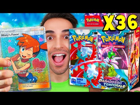 APRO IL BOX DI PARADOSSO TEMPORALE DA 36 BUSTINE DI CARTE POKEMON