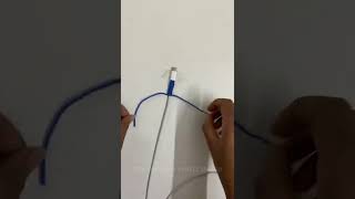 Charging cable protector DIY || Woollen cable protector