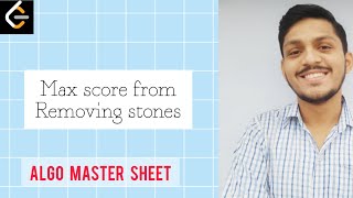 YouTube video 'LeetCode 1753 : Maximum Score From Removing Stones | C++ | MaxHeap | Algo Master Sheet'