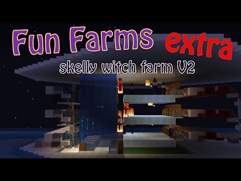 gnembon - Minecraft. Skeleton Powered Witch Farm - Improvements and Handling Skeletons (Fun Farms Ep. 8)