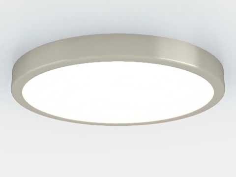 Eglo 900585 Aufbauleuchte FUEVA 5 Stahl nickel-matt LED 20,5W 3000K H:2.8cm Ø28.5cm dimmbar