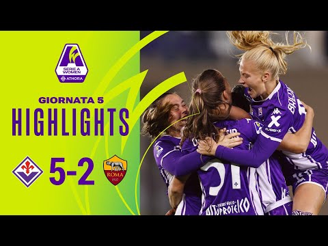 Fiorentina-Roma 5-2 | Doppietta di Bredgaard nella manita alle giallorosse | #SerieAWomenAthora