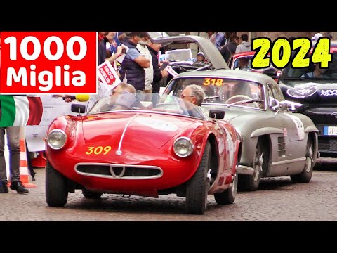 1000 Miglia 2024 - Day 1, Palazzolo sull'Oglio (BS) - Ferrari 250 MM, Mercedes 300 SL, Alfa 8C 2300