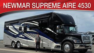 A preview image of the linked video showcasing 2023 Newmar Supreme Aire 4530
