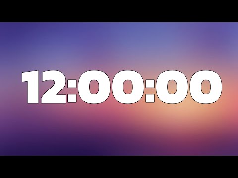 12 Hour Timer - No Sounds, No Alarm, No Ads
