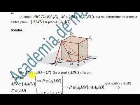 VIII-Geometrie-Puncte, drepte, plane. Determinarea dreptei si planului