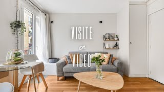 VISITE VIDEO de ce charmant 2 PIECES de 27 m2 situé dans le QUARTIER JULES JOFFRIN à PARIS 18ème