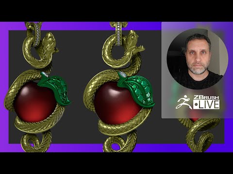 Sculpting Organic Jewelry Designs with ZBrush - Nacho Riesco Gostanza