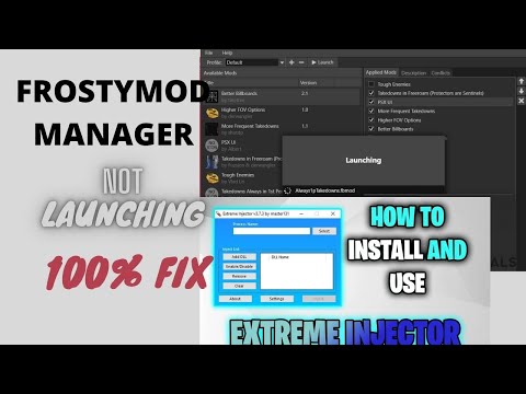 how to fix frostymod manager errors and extreme injector