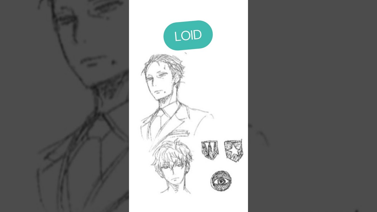 Spy x Family - Original Rough Character Designs #shorts