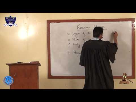 Jammu & Kashmir Studies Lecture-2(LLB 5 years Program Part-I)