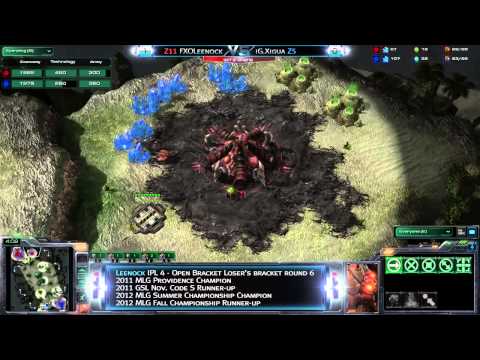 SC2 Leenock vs Xigua ZvZ Game 2 IPL 5 Winners Round 4 Starcraft 2 Tournaments