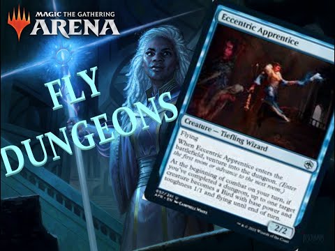 MTG Arena Blue/White Eccentric Apprentice  Hama Pashar Flying Dungeon Crawler F2P Rank