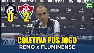 Coletiva do Tecnico Léo Condé | ⚽📉 Remo Perde Para o Fluminense e segue sem vence