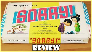 Sorry! Board Game Review! Vintage 1963 Edition | Board Game Night