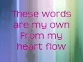 Natasha Bedingfield   These Words with Lyrics