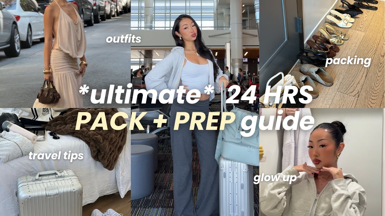ultimate *PACK + PREP* guide for vacation | travel essentials, glow up, packing tips + more!