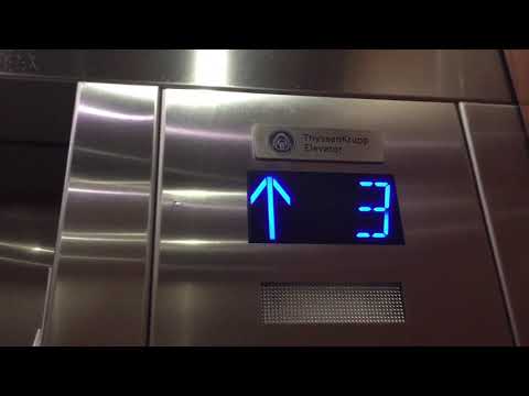 Slow Otis/ThyssenKrupp Traction Elevators At The RIU Plaza In Miami Beach FL