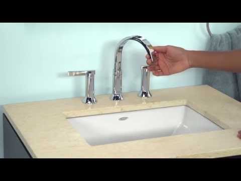 Berwick® 8-Inch Widespread 2-Handle Bathroom Faucet 1.2 gpm/4.5 L/min With Lever Handles // POLISHED CHROME // YouTube Video