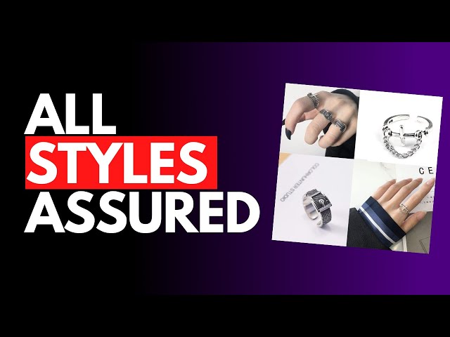 Vídeo relacionado con NYGGTYK Set de 4 Anillos Estilo Rock Punk Vintage - Metal Ajustables Personalizados para Hombre - Accesorios