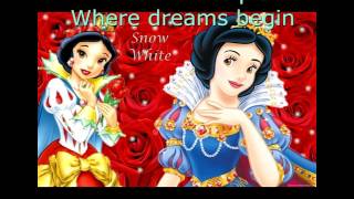Disney Princesses Where Dreams Begin lyric