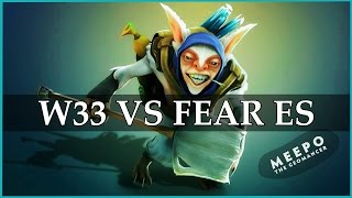 w33 Meepo vs EG.Fear Ember Spirit Ditya Ra SF & Earthshaker | Dota 2 Gameplay