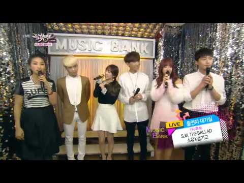 140228 Music Bank Backstage Interview - S.M. The Ballad (Taeyeon & JongHyun)