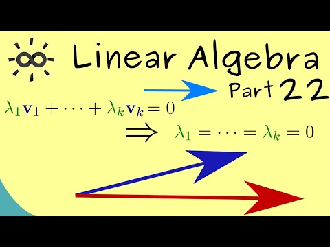 Linear Algebra 22 | Linear Independence (Definition)
