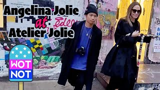Angelina Jolie Leaves Her Own Store 'Atelier Jolie' With Son Pax